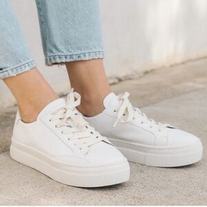 Soludos white platform sneakers